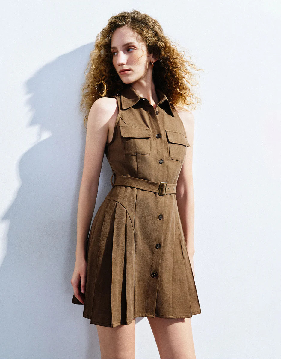 Sleeveless Mini A-Line Dress | Urban Revivo