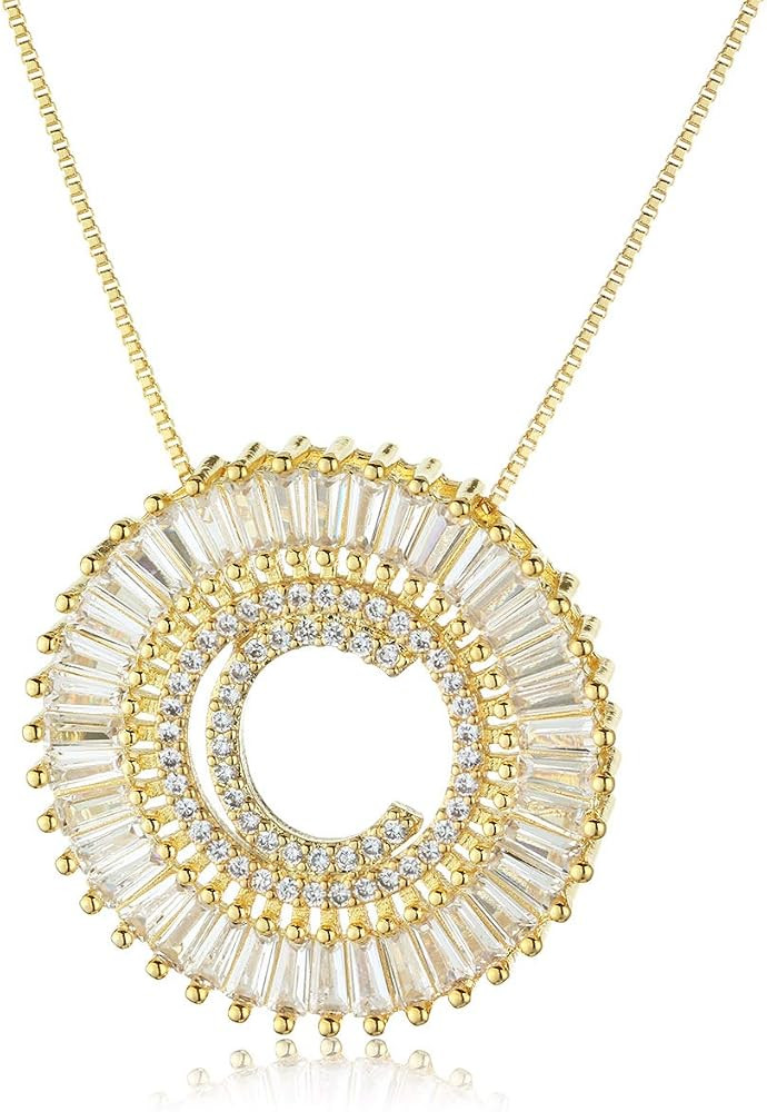 COTTVOTT Women Chain Necklace A-Z Alphabet Pendant | Amazon (US)