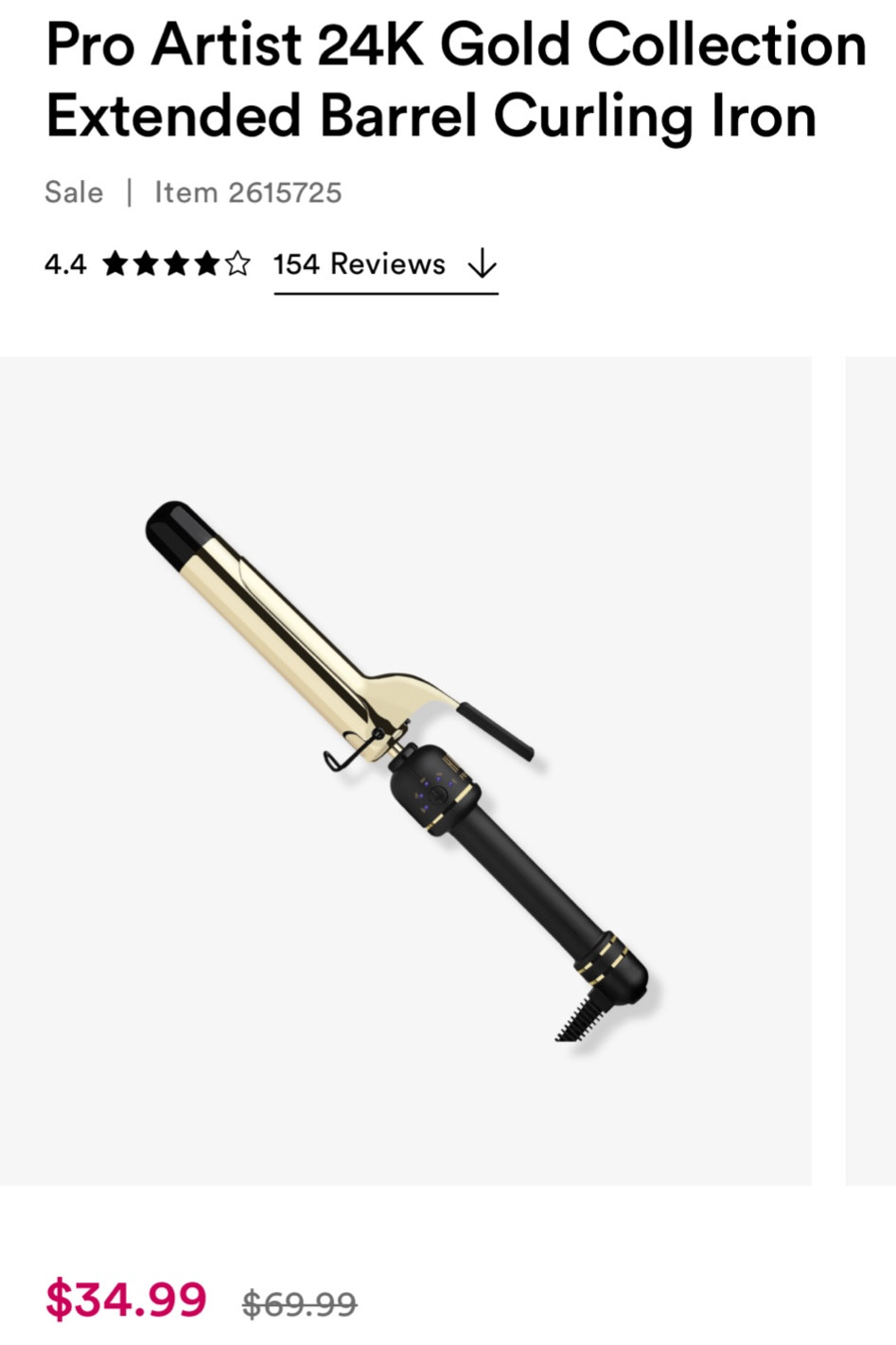 50% off today only for Ulta beauty steals! #CurlingIron #HotTools #Hair #Hairstyling

#LTKfindsunder50 #LTKbeauty #LTKsalealert