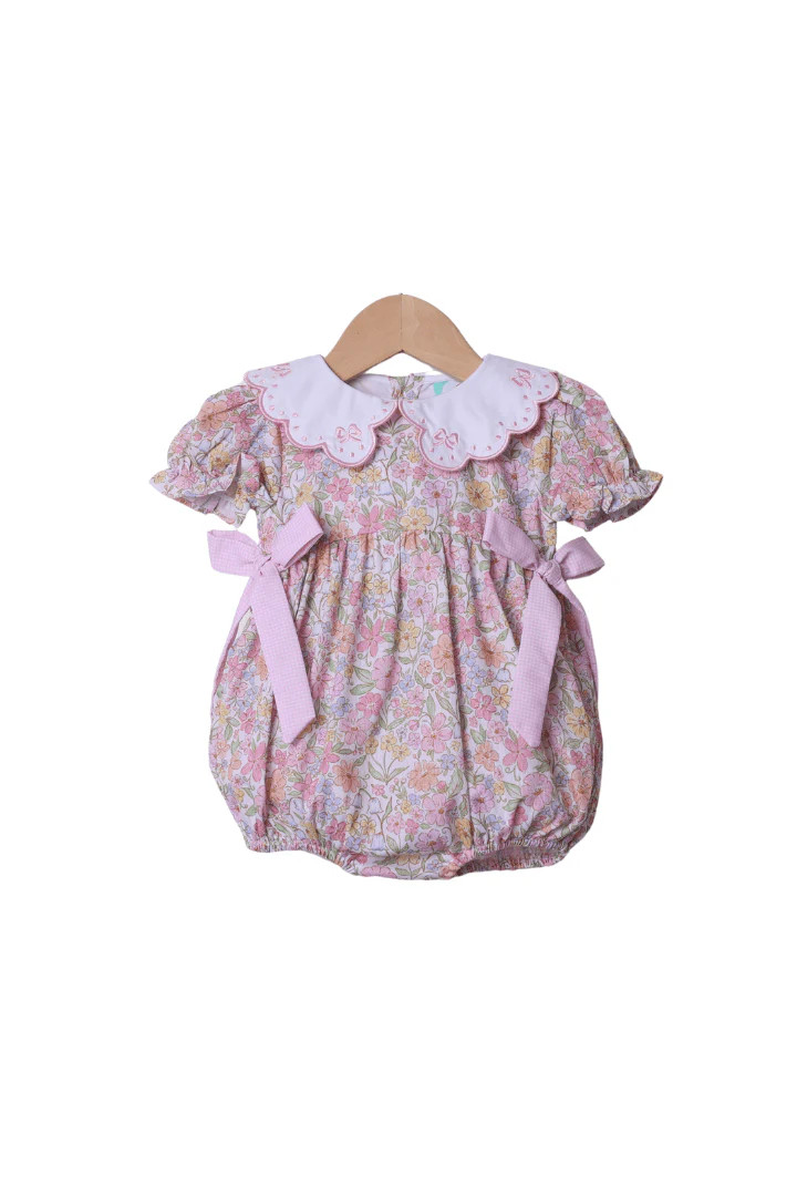 Sweet Fall Embroidered Bow Bubble | The Smocked Flamingo