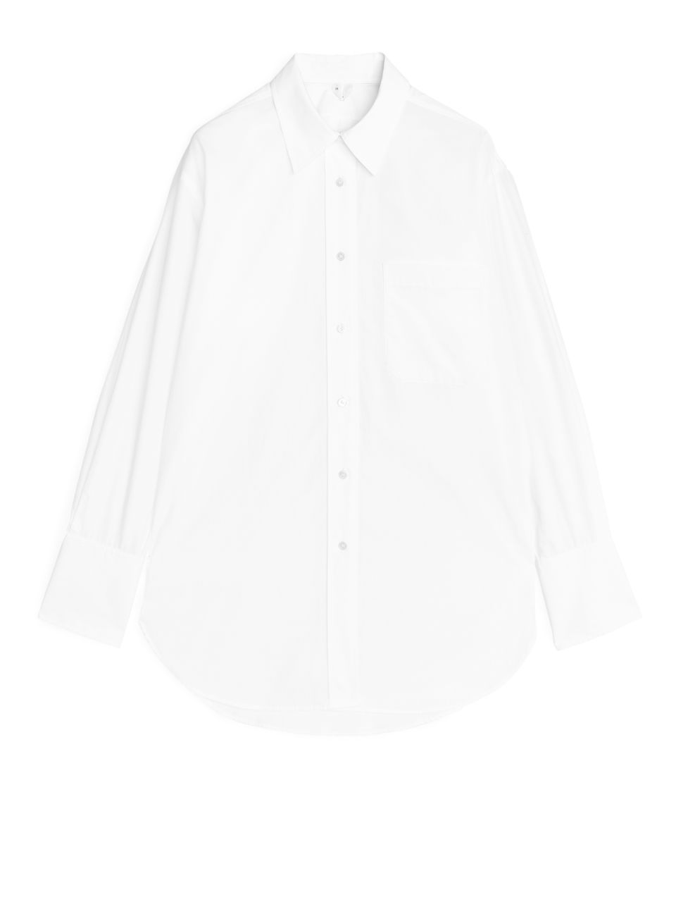 Oversized Poplin Shirt - White - Shirts & blouses - ARKET | ARKET