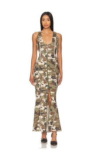 Maise Dress in Woodland Camo | Revolve Clothing (Global)