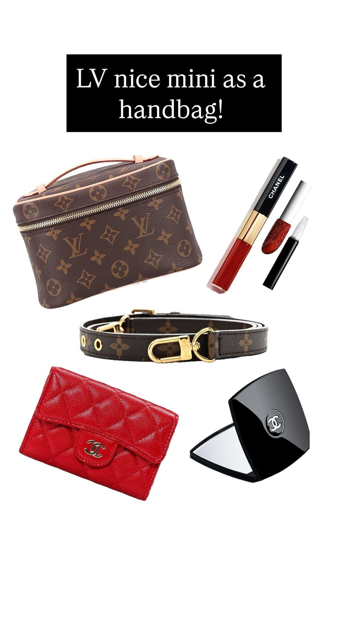 I use the LV nice mini as a handbag all the time and I love it for travel! Such a versatile piece in my collection! I add the LV monogram strap and it looks so good! I found one for less than retail from my favorite consignment shop! I also found the monogram strap! Both in excellent condition!

#LTKgrwm #LTKBeauty #LTKTravel