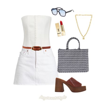 White summer outfit with navy details 🍓

#LTKFind #LTKSeasonal #LTKtravel