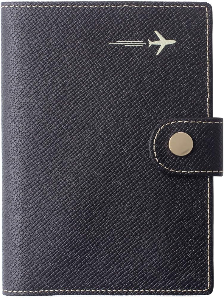 Genuine Leather Passport Case, RFID Passport Cover with Credit Card Holder for Women and Men Fami... | Amazon (US)