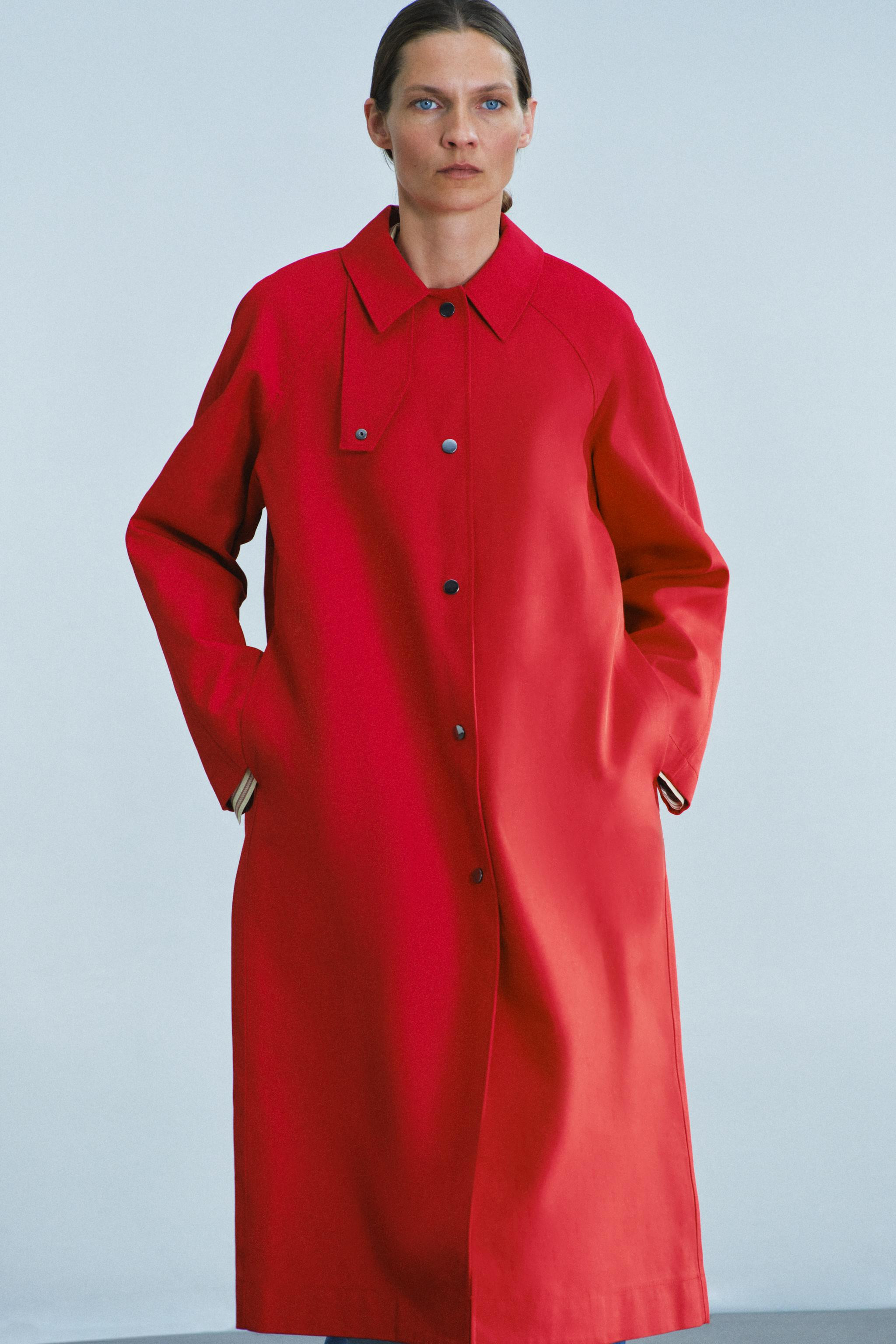 ZW COLLECTION LONG TRENCH COAT | Zara US