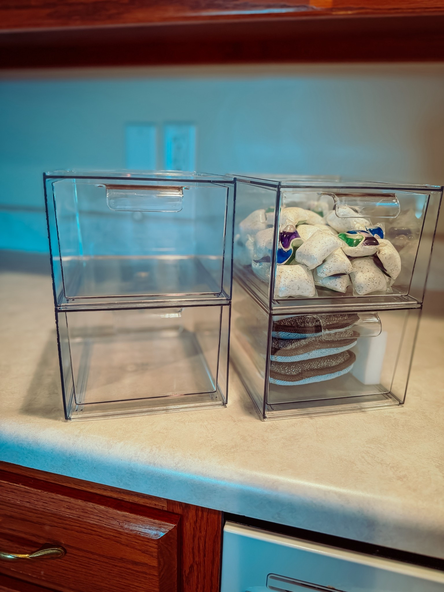 4pack of clear bins. 
Endless storage/organization options. 

#LTKHome