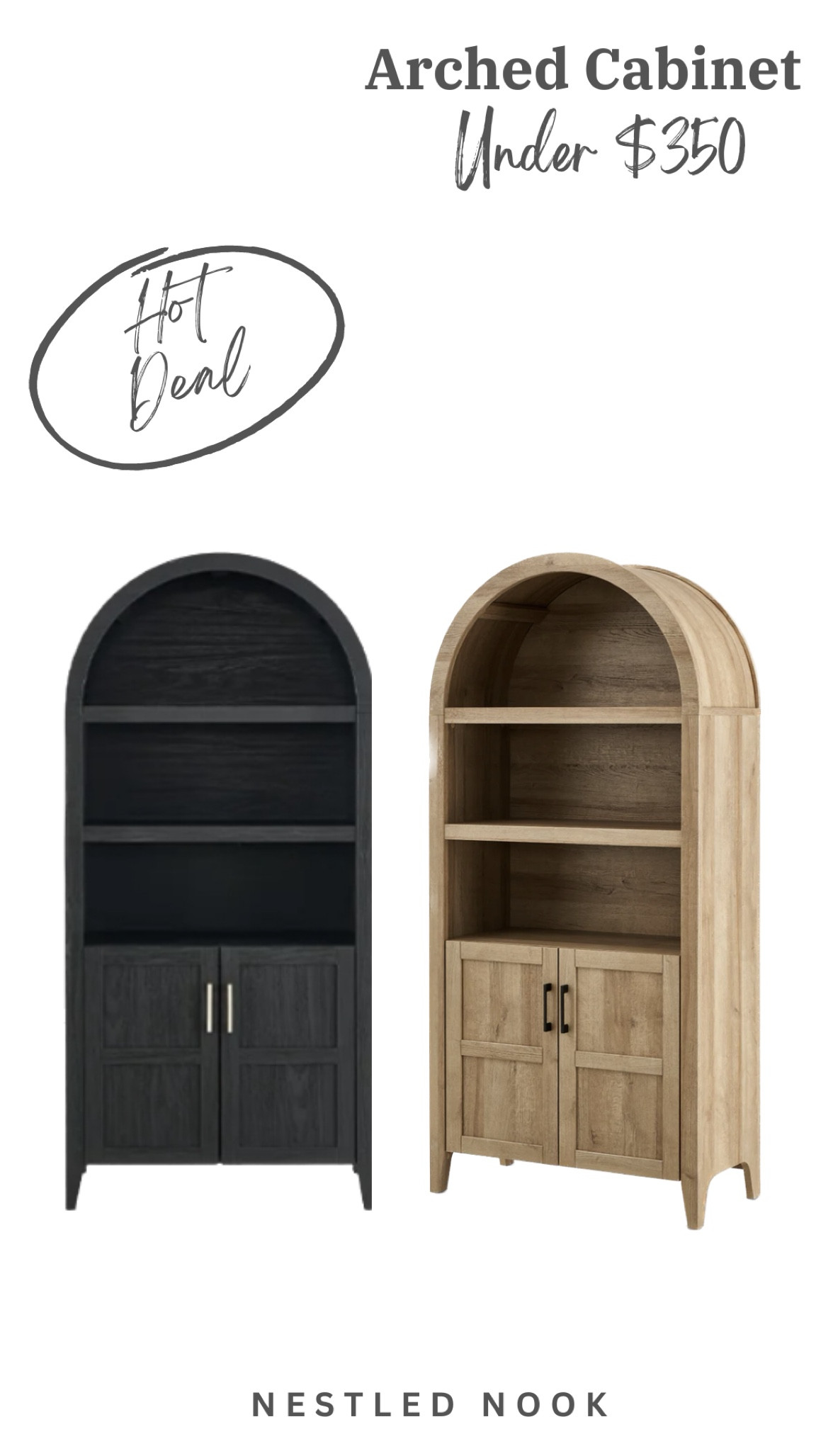 This arched cabinet from Amazon is currently on sale and if you use their coupon, it is well under $350.

#LTKsalealert #LTKSpringSale #LTKhome