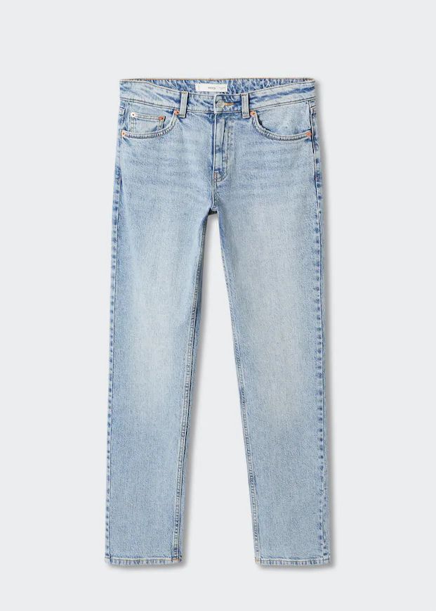 Medium-comfort straight jeans -  Women | Mango United Kingdom | MANGO (UK)