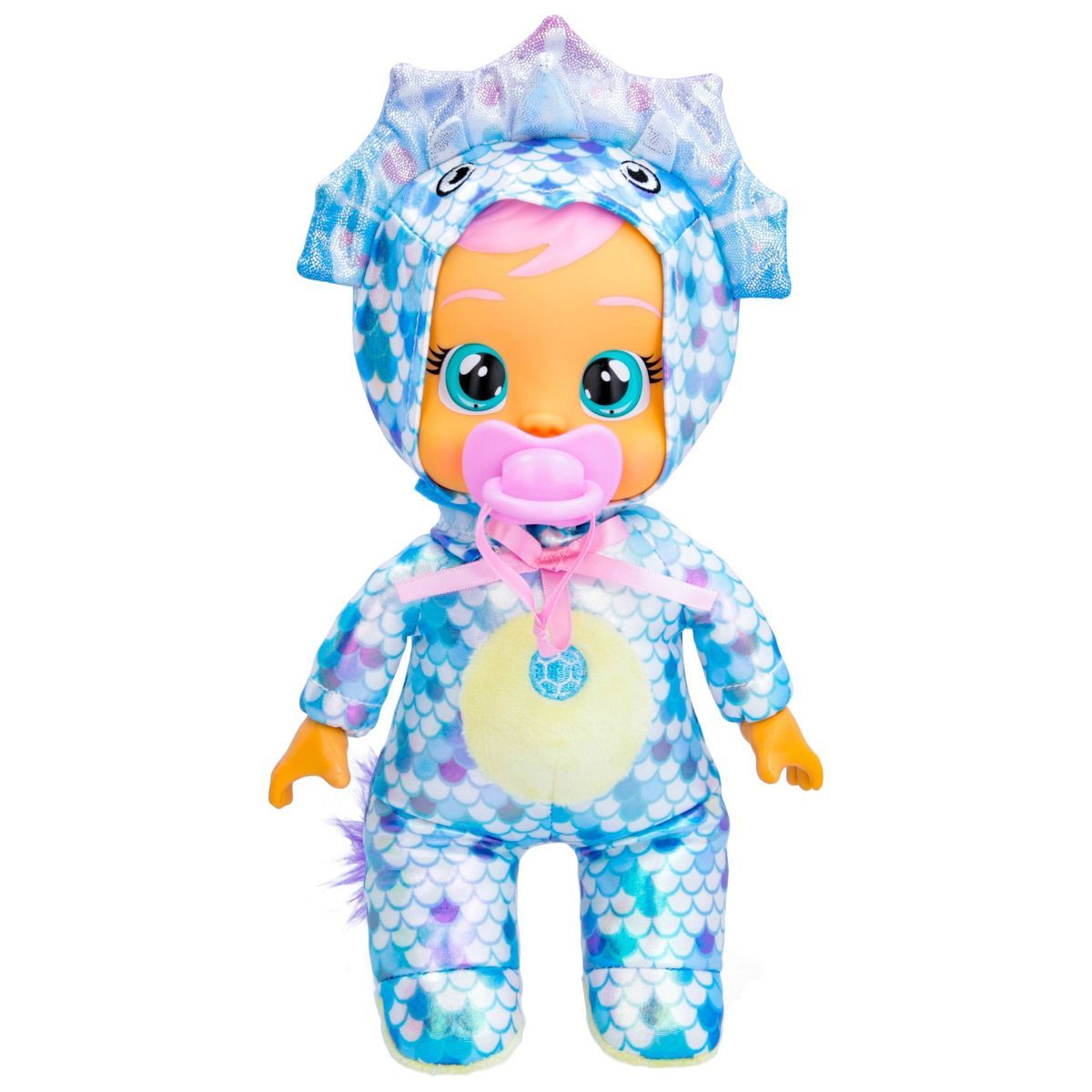 Cry Babies Tiny Cuddles Dinos Tina with Triceratops Dinosaur Themed Metallic Pajamas 9" Baby Doll | Target
