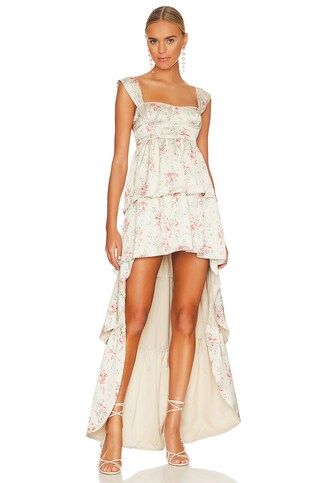 WeWoreWhat Corset High Low Maxi in Dainty Floral from Revolve.com | Revolve Clothing (Global)