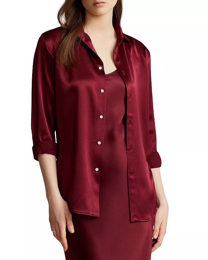 Relaxed Fit Silk Shirt | Bloomingdale's (US)