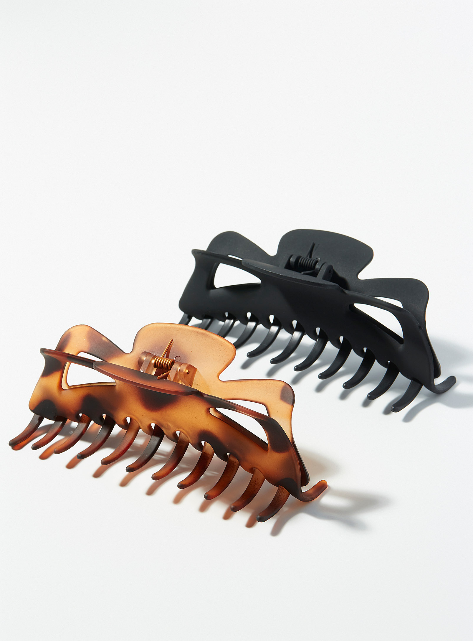 Kitsch - Oversized recycled plastic clips Set of 2 (Women, Black, ONE SIZE) | Simons