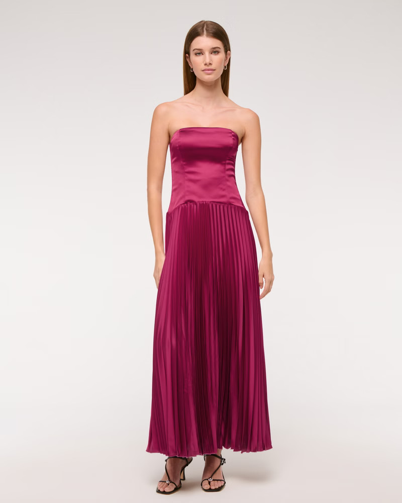 The A&F Giselle Drop-Waist Maxi Dress | Abercrombie & Fitch (US)