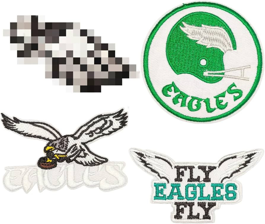 4PCS Rugby Fans Favorite Team Logo Iron On Patches Embroidery Applique for Clothes, Dress, Hat, J... | Amazon (US)
