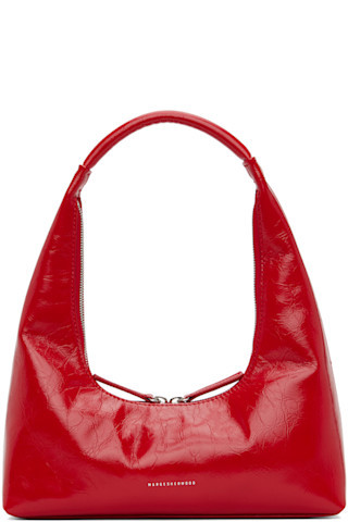 Red Leather Shoulder Bag | SSENSE