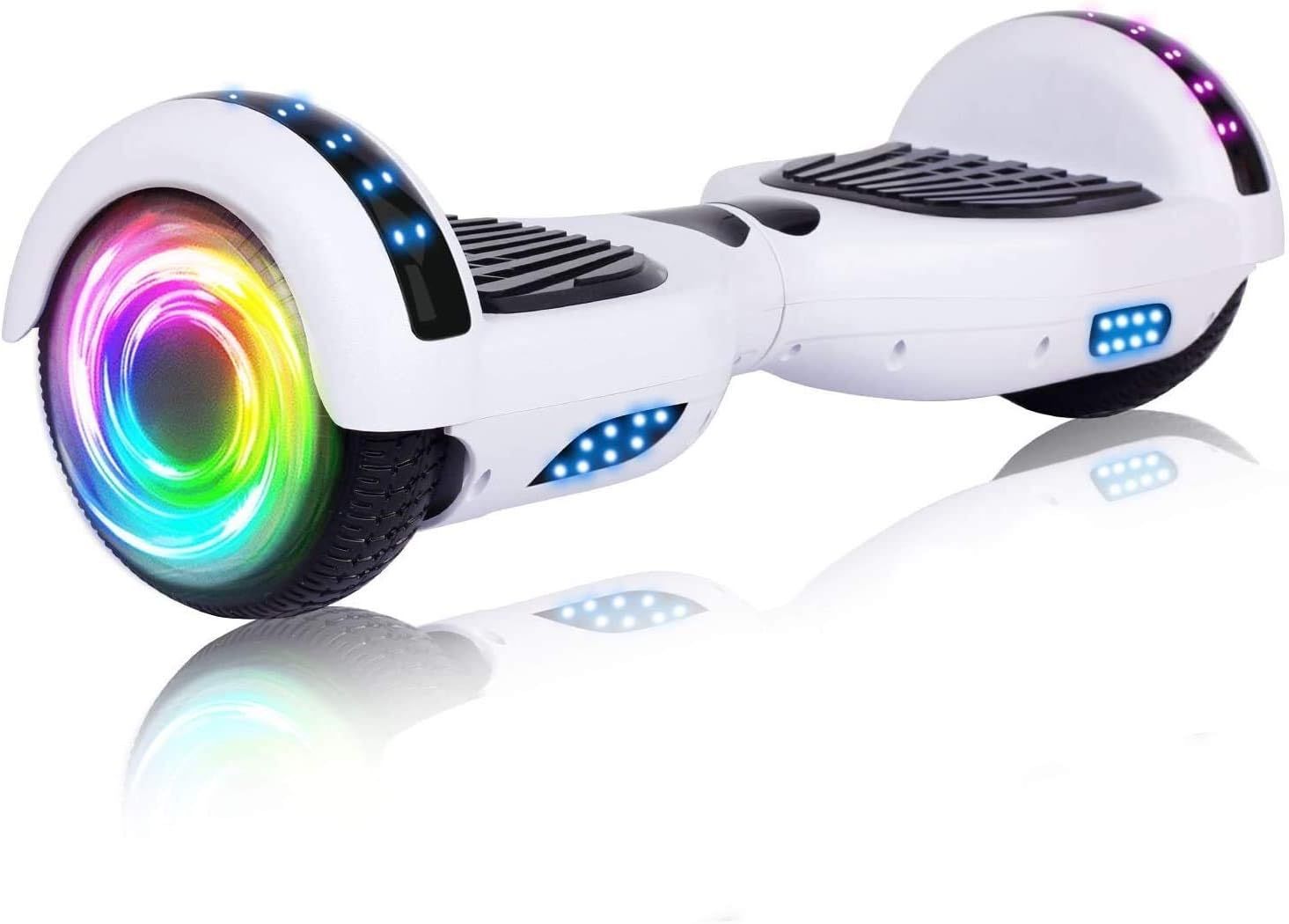 SISIGAD Hoverboard, with Bluetooth and Colorful Lights Self Balancing Scooter | Amazon (US)