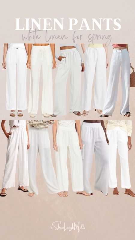 White linen pants are the perfect spring closet staple 

#whitepants #linenpants #springstyle #closetstaple #springstaple #whitelinenpant #amazonstyle #revolve #abercrombie #oldnavy 

#LTKfindsunder100 #LTKtravel #LTKSeasonal