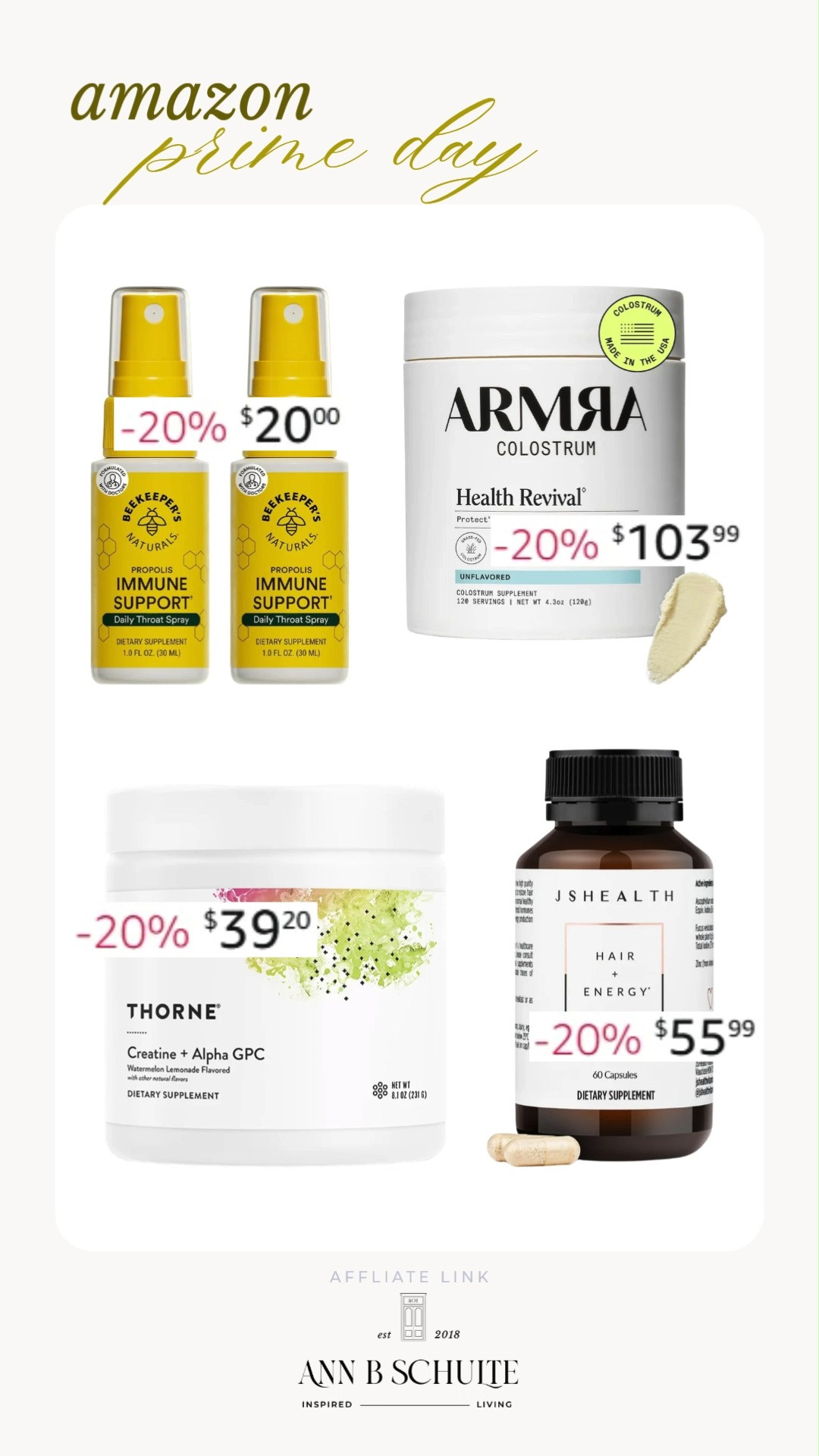 Amazon Prime Day finds! Boost your health with these top-rated supplements. From immune support to hair growth, these picks will have you feeling your best. Shop now and enjoy the benefits! 🌟 #AmazonPrimeDay #HealthSupplements #Wellness 

 #LTKActive #LTKSaleAlert