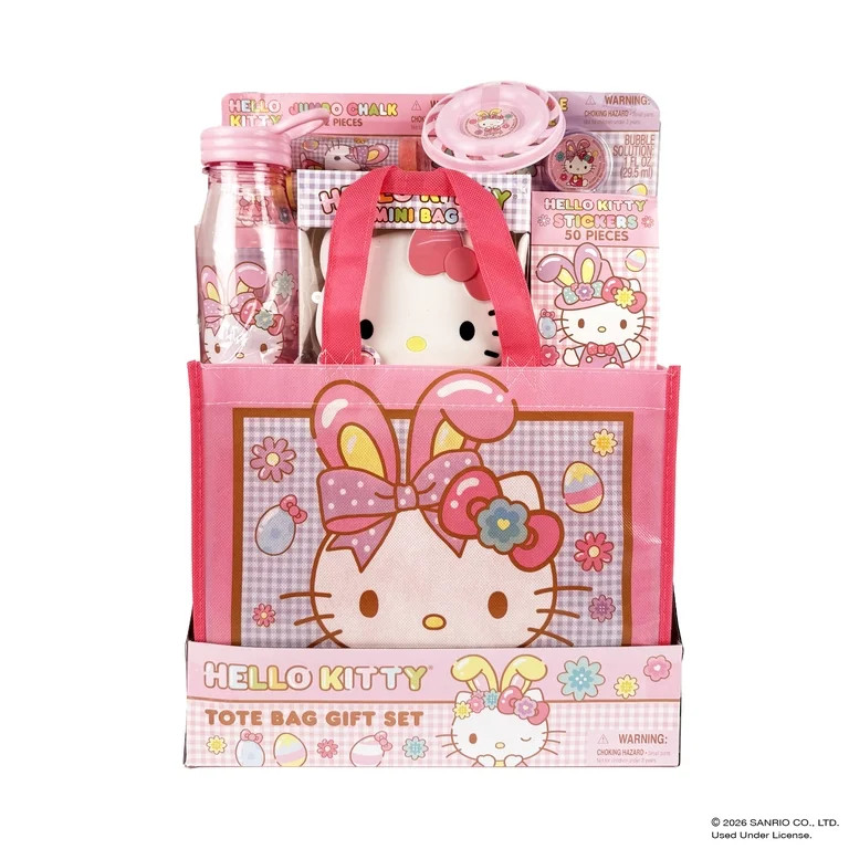 Hello Kitty Tote Bag Prefilled Gift Set | Walmart (US)