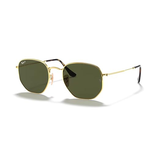 Ray-Ban RB3548N 001/58 51mm Gold/G-15 Green Polarized Hexagonal Sunglasses For Men For Women + BUNDLE with ACCESSORY EYEWEAR KIT | Amazon (US)