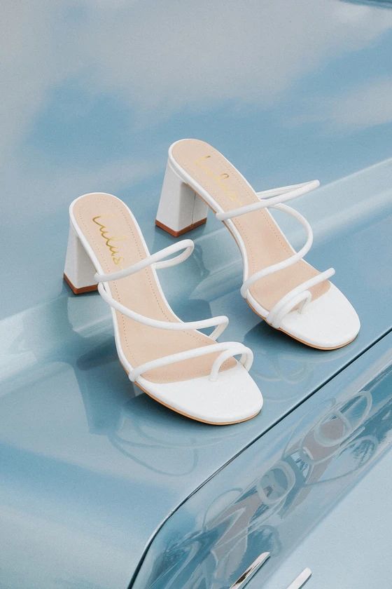 Kaylah White High Heel Sandals | Lulus