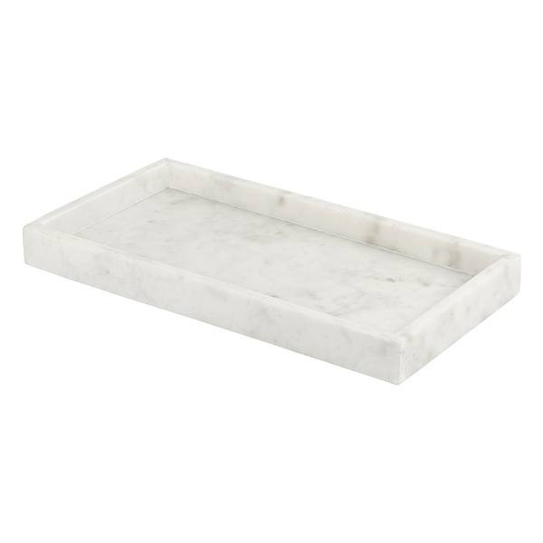 Elevate Your Decor With This White Marbled Tray. Ideal For Serving Or As A Stylish Addition To Your Home�S Decorative Display. | At Home