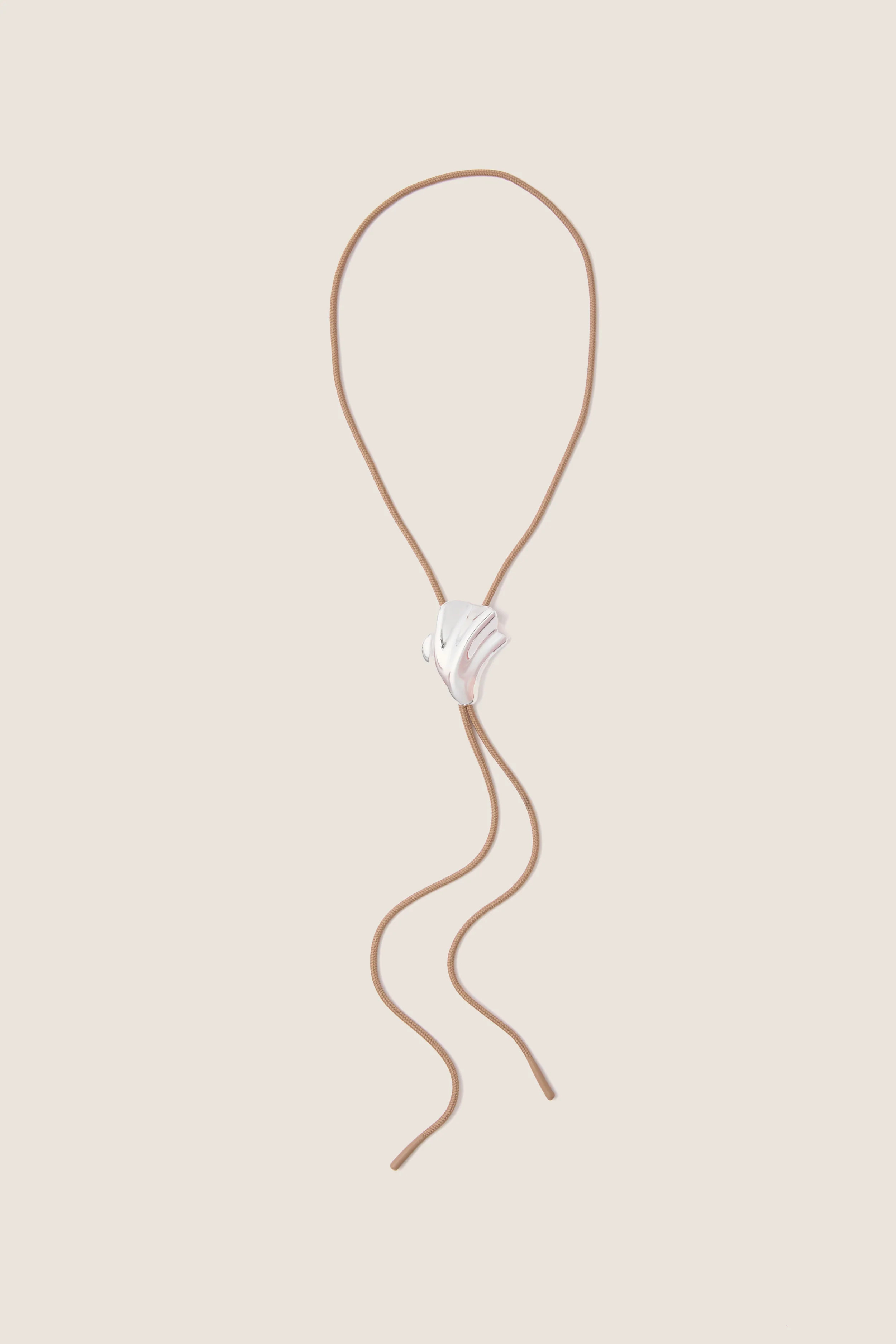 High Polish Silver Lydia Bolo Tie Necklace | Tuckernuck (US)