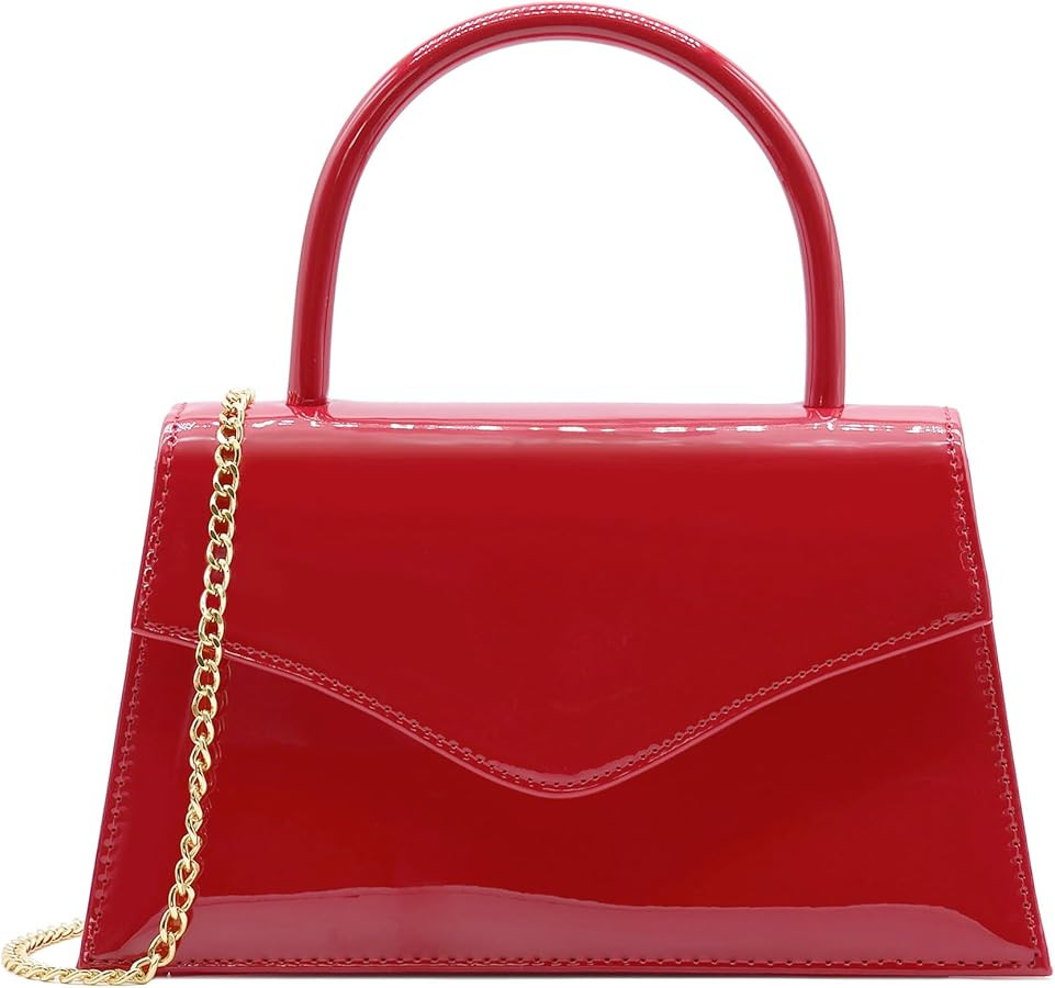 Milisente Women's Evening Bag Bridal Party Clutch Purses Cocktail Prom Handbags with Patent Leath... | Amazon (US)