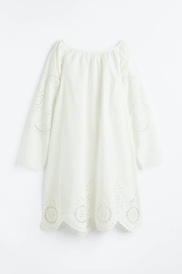 Eyelet Embroidered Dress | H&M (US + CA)