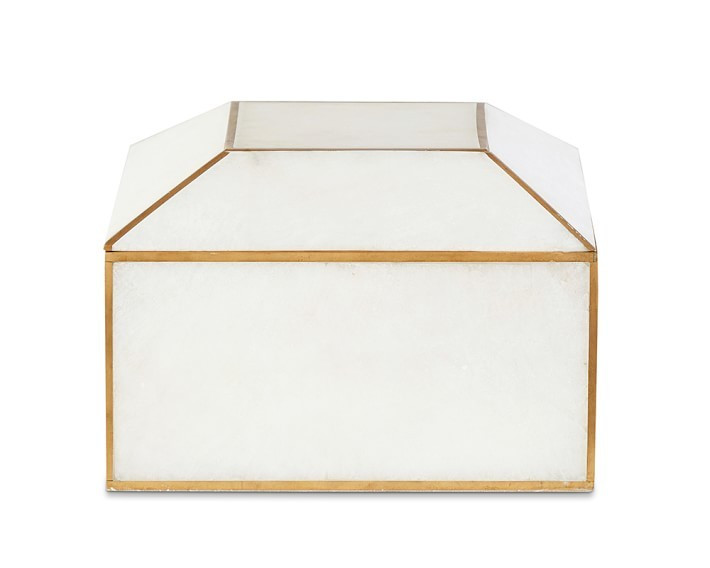 Brass Bordered Stone Box | Williams-Sonoma