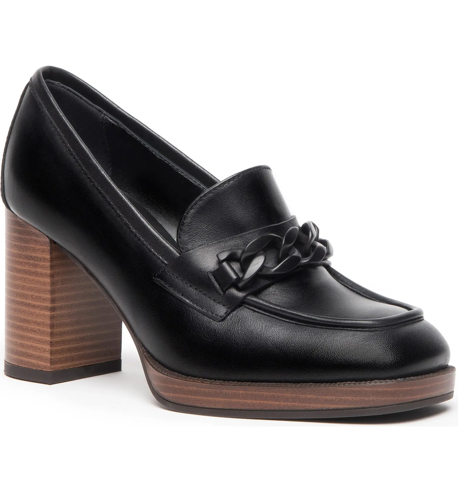 NeroGiardini Block Heel Loafer Pump | Nordstrom | Nordstrom