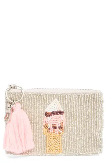 Collection XIIX Ice Cream Beaded Coin Pouch in Beige Multi at Nordstrom Rack | Nordstrom Rack