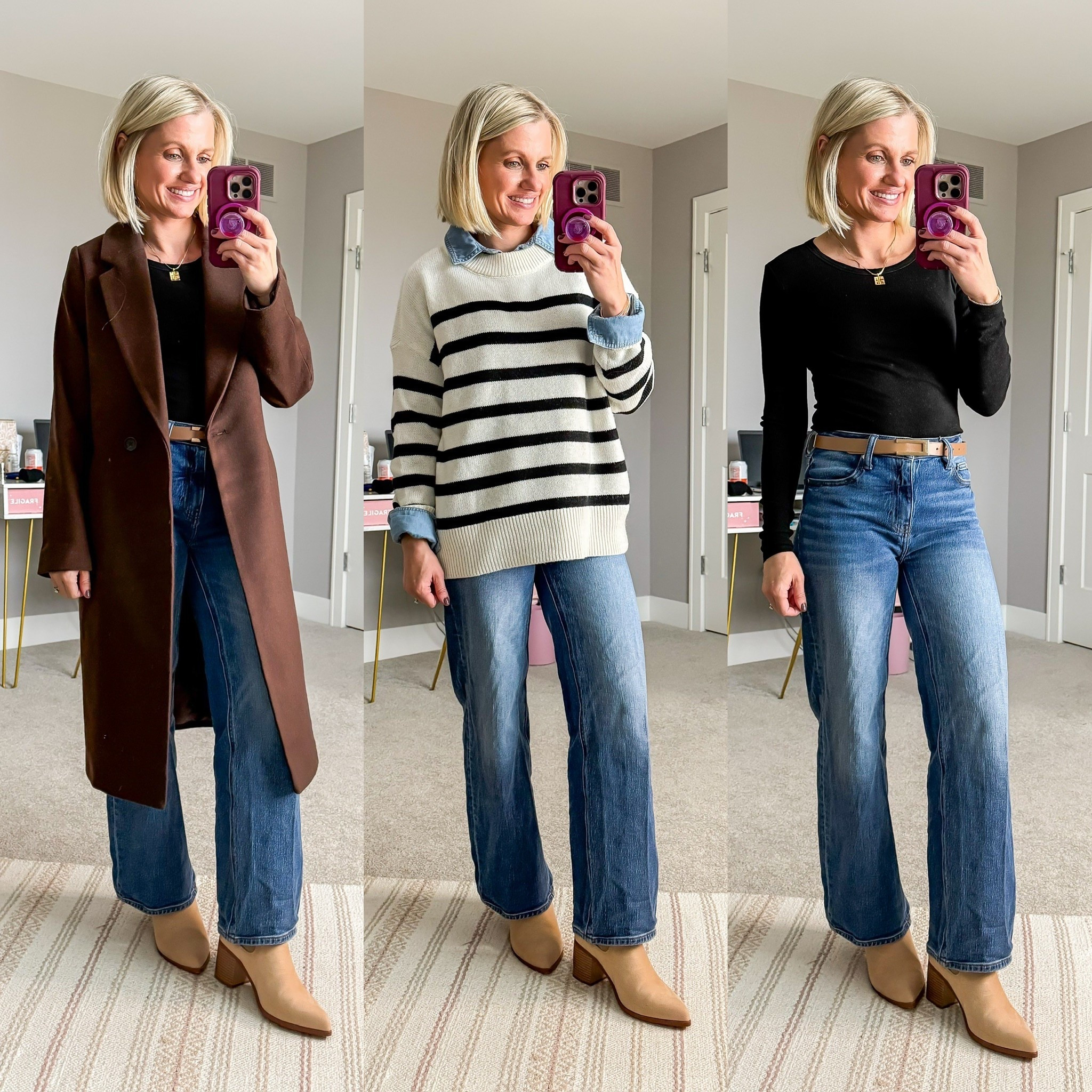 Outfits from my Winter 2026 Mom-Friendly Capsule Wardrobe! Find all sizing details and links on the blog at thriftywifehappylife.com.

#LTKmomlife #LTKPetite #LTKSeasonal