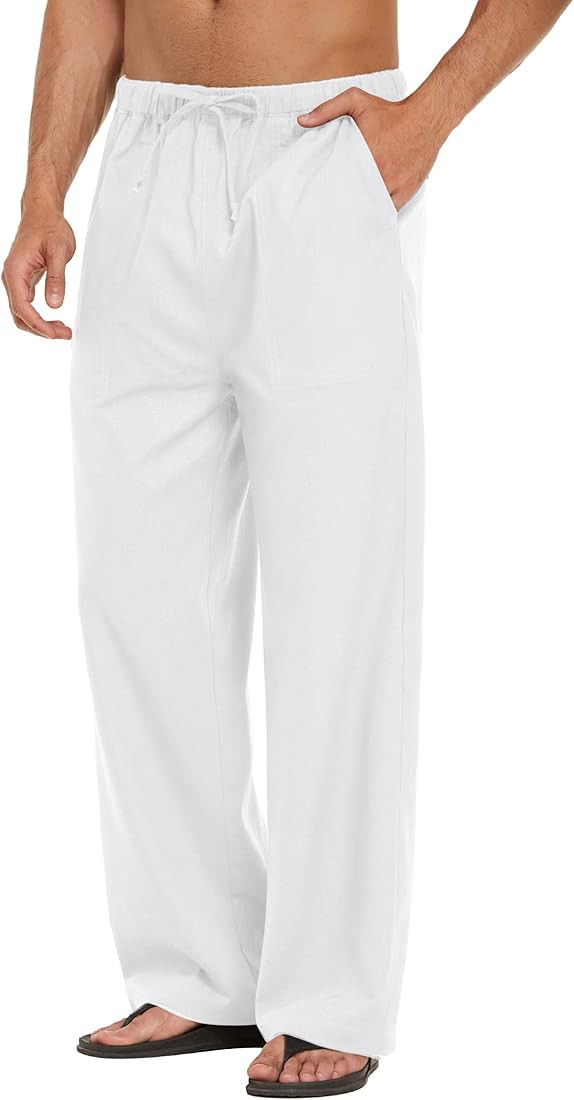 white linen pants | Amazon (US)