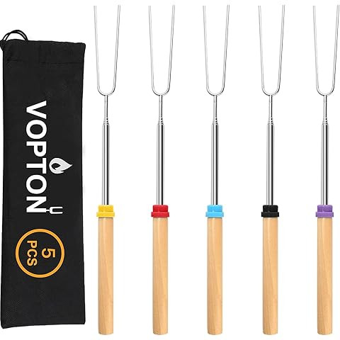 MalloMe Smores Sticks for Fire Pit Long - Marshmallow Roasting Sticks Smores Kit - Smore Skewers ... | Amazon (US)