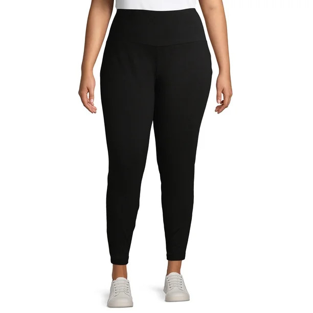 Terra & Sky Women's Plus Size High Waist Leggings - Walmart.com | Walmart (US)