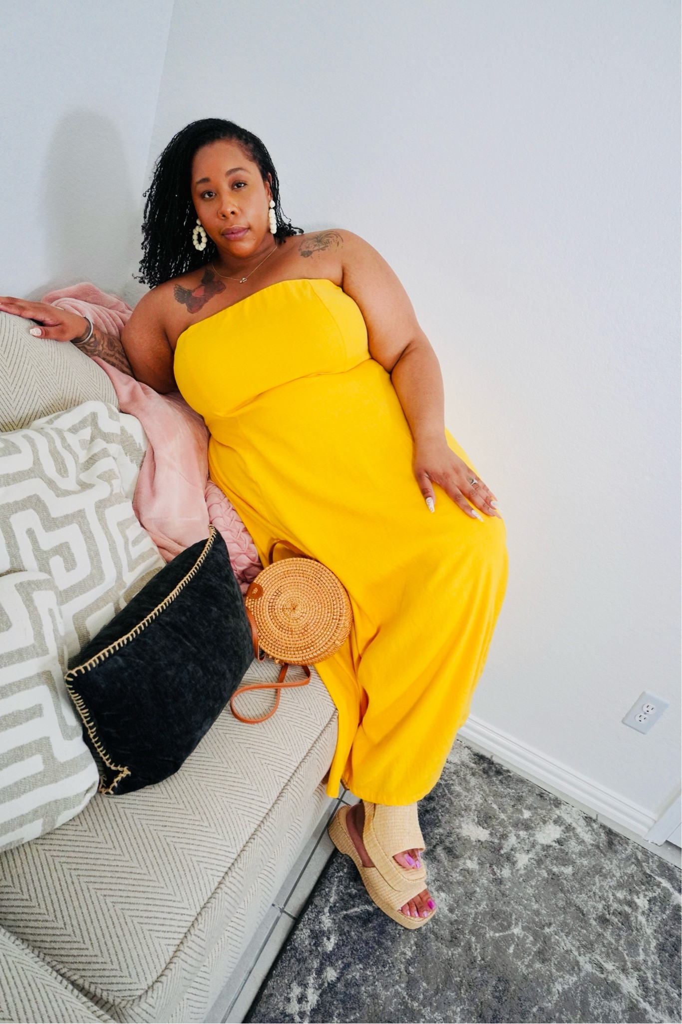 Finding the perfect linen dress for spring and summer just got easier! Check out this gorgeous yellow dress paired with chic rattan shoes and a matching bag from Amazon. Effortless style and comfort in one look! 💛👗👜 #SpringFashion #SummerStyle #LTKUnder50

#LTKFindsUnder50 #LTKPlusSize #LTKStyleTip