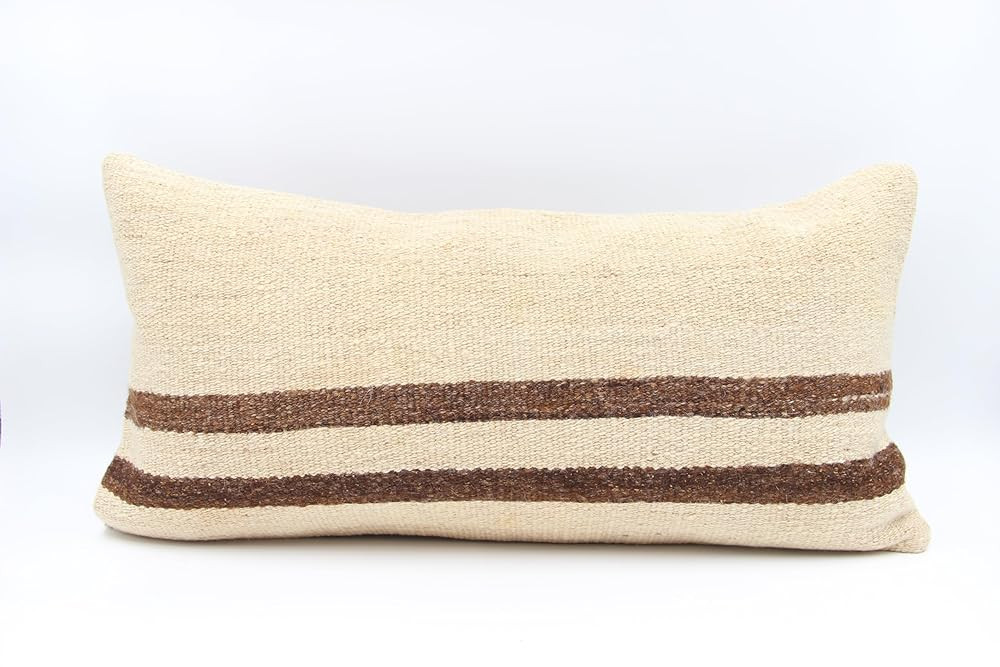 Lumbar kilim pillow cover 12x24 inch anatolian pillow throw pillow unique handmade natural cushio... | Amazon (US)