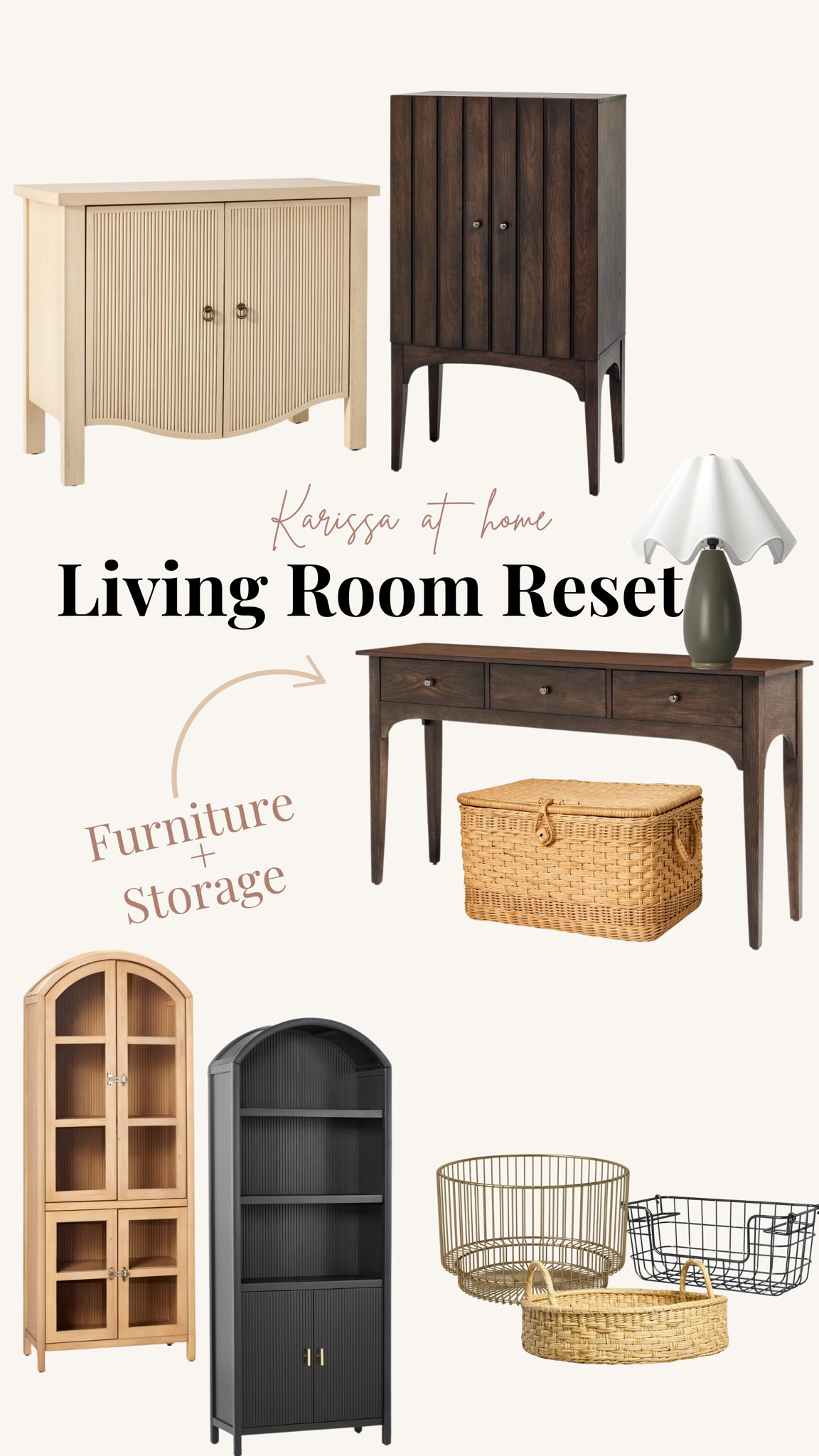Smart (and beautiful) storage options for your living room! All affordable pieces from Target  

#LTKFindsUnder100 #LTKHome #LTKFamily