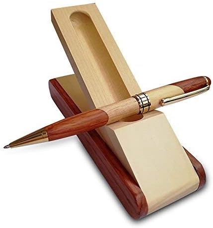 Luxury Wooden Ballpoint Pen Gift Set with Business Pen Case Display, Nice Writing Pen with Box an... | Amazon (US)