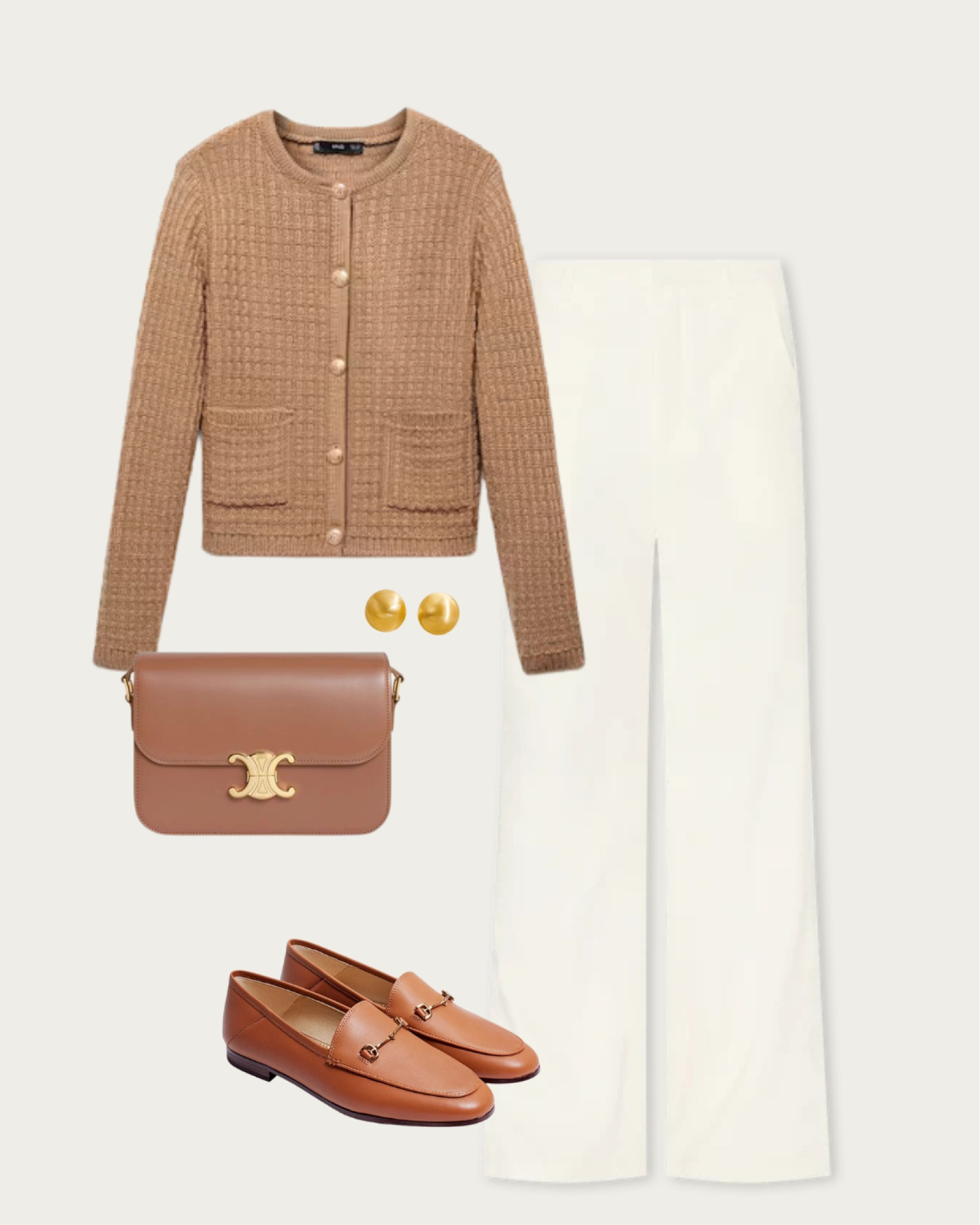 Classic Chic: Cardigan & Trousers Pairing
Featuring a textured cardigan in a soothing natural palette and a pair of elegant white trousers. Complete the look with leather loafers and a structured crossbody bag for a refined touch. Save this ensemble to capture the essence of classic chic with a hint of modern flair — perfect for the woman who values both style and substance. #ClassicSpringStyle #NeutralPalette #SophisticatedChic #TimelessFashion #WardrobeEssentials


#LTKworkwear #LTKfindsunder100 #LTKstyletip