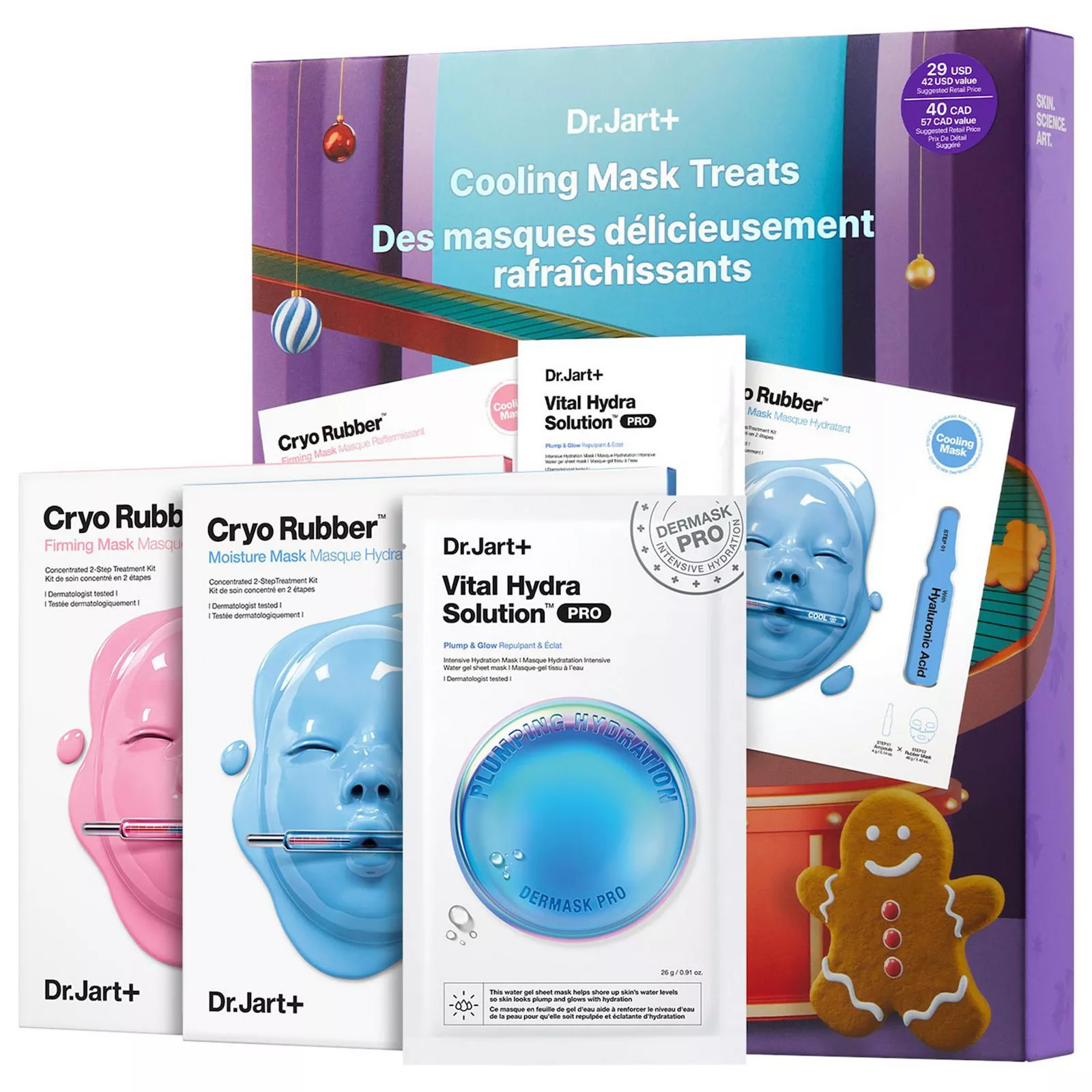 Dr. Jart Cooling Mask Treats Gift Set with Cryo Rubber Sheet Masks, None | Kohl's