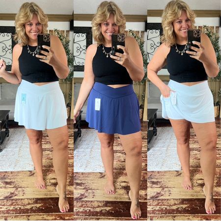 Tennis/golf/athletic skort with built in shorts and pockets- wearing xxl but need the xl, double layered tank- xl 

#LTKOver40 #LTKActive #LTKFitness