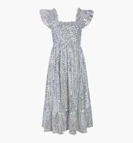 The Sequin Ellie Nap Dress - Silver Sequin | Hill House Home