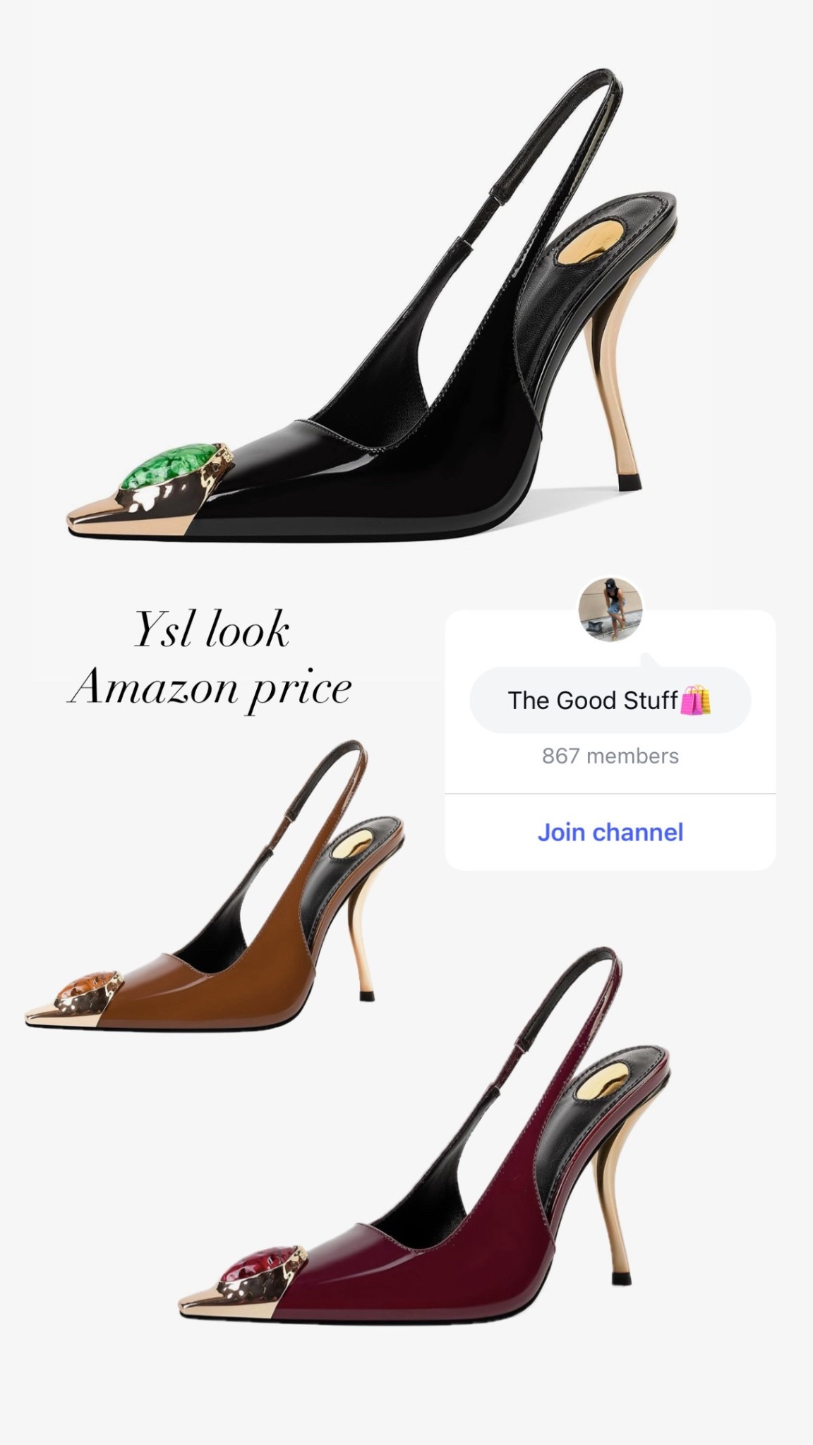 Bold and more affordable than $6600 👀!! Get the look for less! Also, if you’re on Instagram join my shopping channel “The Good Stuff" for daily shopping finds and deals (it’s free) @sassyshortyb. 

#LTKFindsUnder100 #LTKPetite #LTKShoeCrush