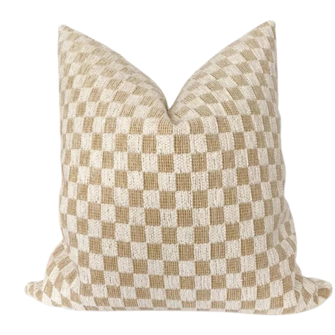 Buffalo Check Neutral Pillow Cover | Hackner Home (US)