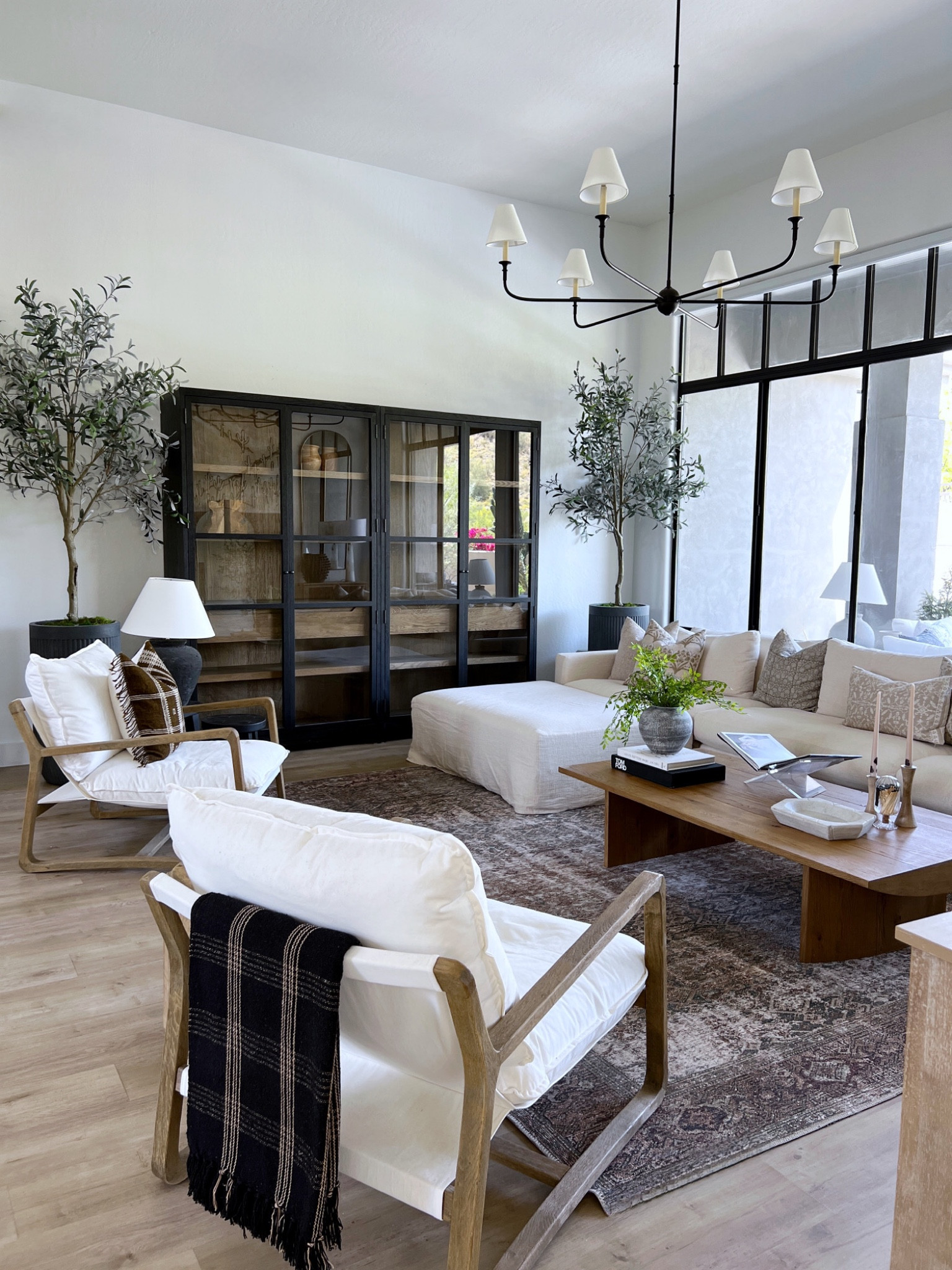 My new living room refresh with @stylemghd 

Currently obsessing over my new cabinets. Stay tuned for the styling.

Loloi rug
Great room 
Wood coffee table 
Accent chair 
Chandelier 

#LTKhome #LTKunder100