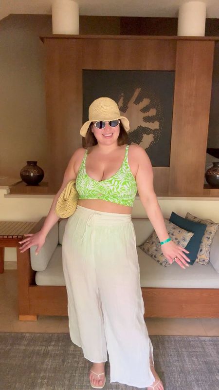Midsize vacation outfit! Another look I wore to the beach while in Costa Rica 🥰

Swimsuit from Swimsuits for all (not able to link here will add a link to IG stories) *use code S4AFS75 for free shipping!

Pants - size large tall *from last year, linked this years style 
Sandals - size 10 *from last year, linked this years style 

#LTKVideo #LTKSwim #LTKMidsize