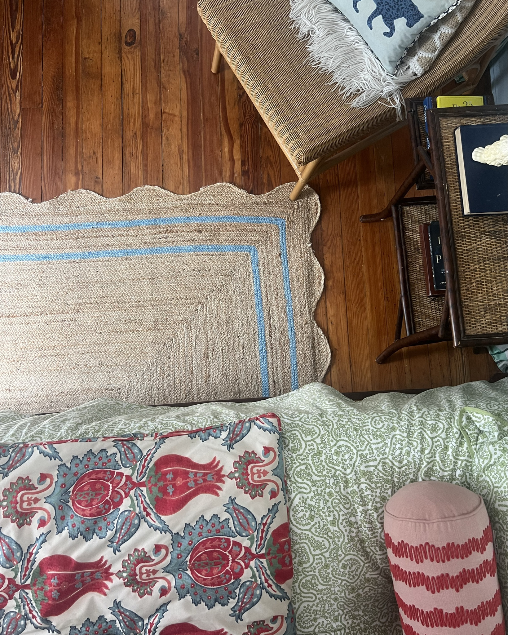 I have had these rugs for three years. They are a true staple in our designs because they are the ultimate pop of color even though they are a complete and total neutral! I love them. They are soft. They are unique and they provide a place for the eye to rest in the middle of colorful and eclectic decor. 